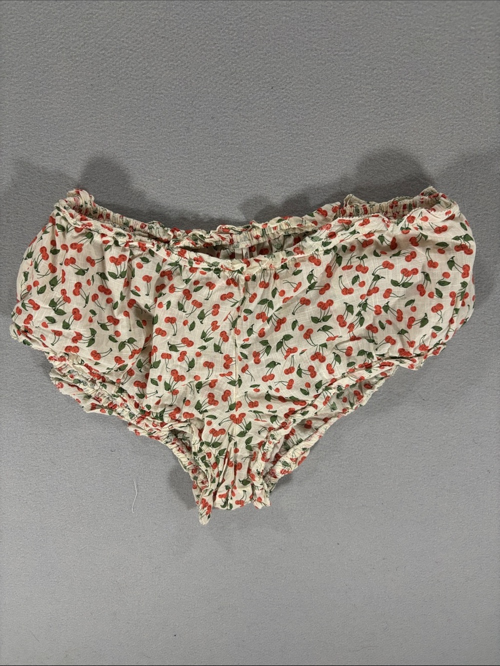 Anthropologie Cherry Print Women’s Elastic Waist Shorts bloomers -m